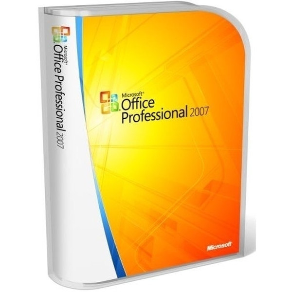 Microsoft Office Professional 2007, W32, 1pk, OEM, MLK, W/OUT media, EN 1Benutzer Englisch