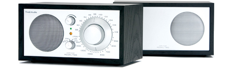 Tivoli Audio Model Two Stereoradio Портативный Аналоговый Черный, Cеребряный радиоприемник