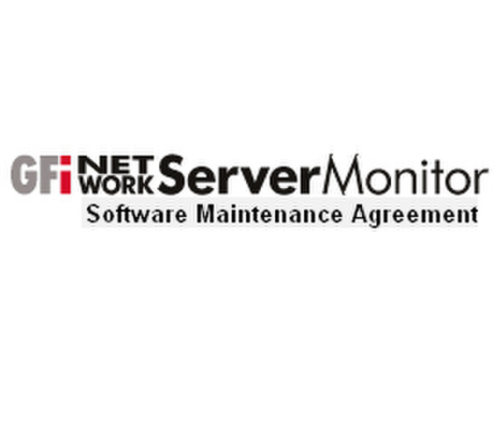 GFI Network Server Monitor - Software Maintenance Agreement, 5 IPs