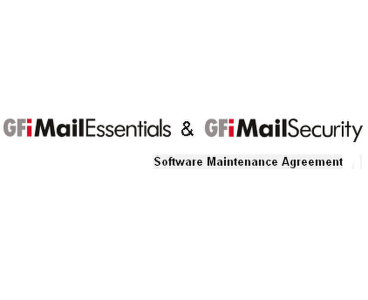 GFI MailEssentials & MailSecurity Suite - Software Maintenance Agreement, 2000 mailboxes