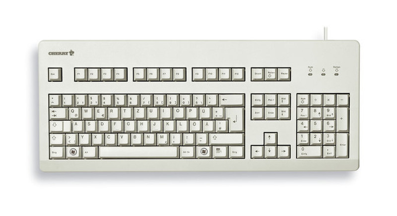 Cherry G80-3000 USB + PS/2 QWERTY Испанский Серый клавиатура