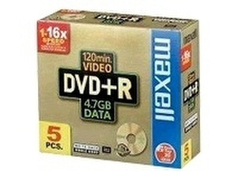 Maxell DVD+R 4.7GB 5 - pk 4.7GB DVD+R 5pc(s)