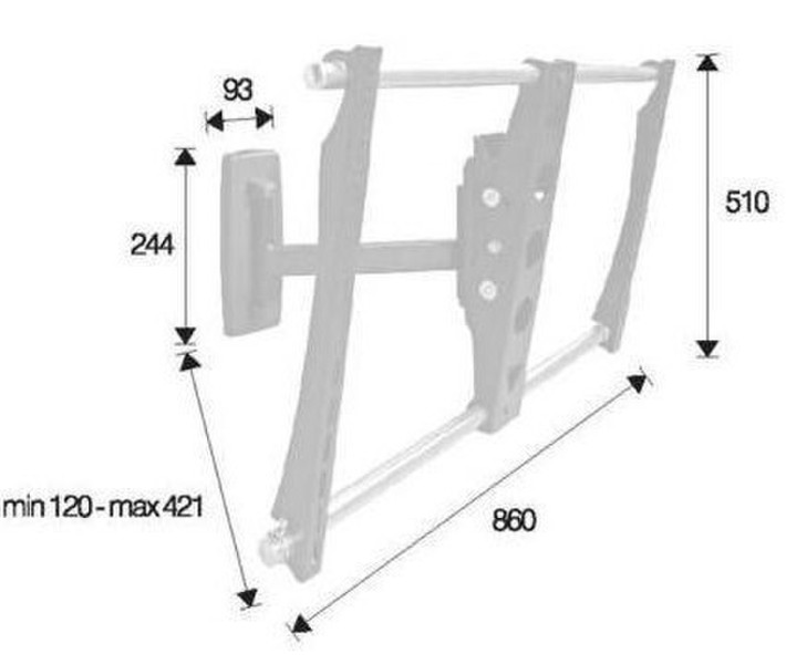 Nilox AMOM06126 Flat Panel Wandhalter