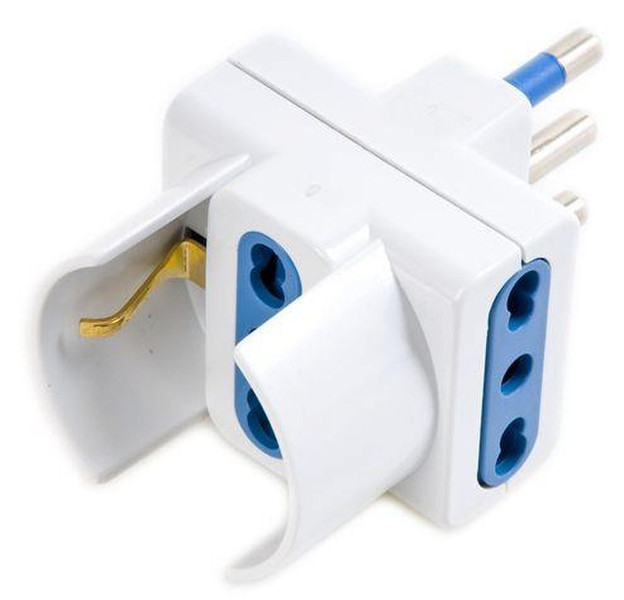 Kraun K1.P2 Typ F (Schuko) Weiß Netzstecker-Adapter