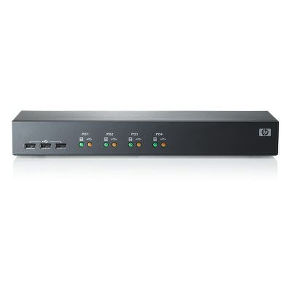 HP 1x4 USB/PS2 KVM TableTop Switch Tastatur/Video/Maus (KVM)-Switch
