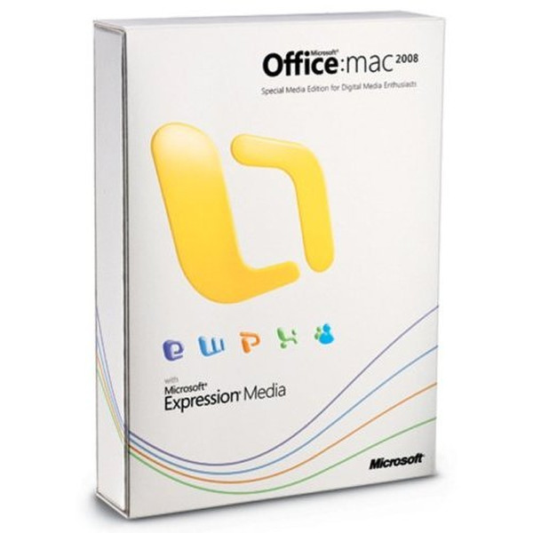 Microsoft Office 2008 for Mac Special Media Edition, DVD, EN English