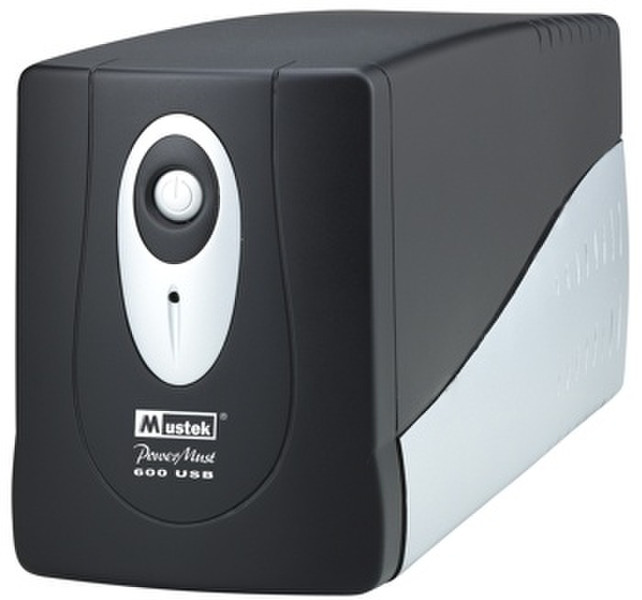 Mustek UPS PowerMust 600 USB P 600VA Schwarz Unterbrechungsfreie Stromversorgung (UPS)