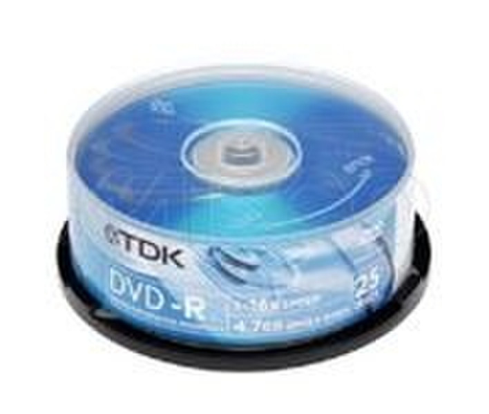 TDK DVD+R 16x 25pack Spindle 4.7GB DVD+R 25Stück(e)