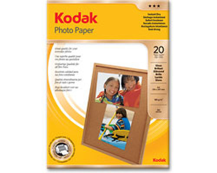 Kodak Photo Paper/165g A4 20sh pack3x2 photo paper
