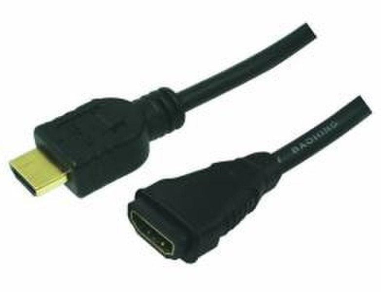 LogiLink HDMI/HDMI, 2.0m 2м HDMI HDMI Черный