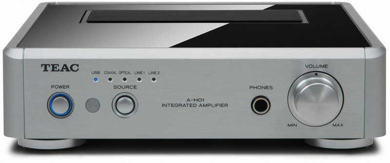 TEAC A-H01 2.0 home Wired Aluminium,Black audio amplifier