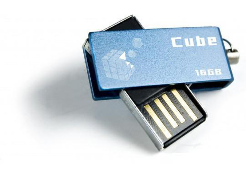 Goodram 16GB USB 2.0 Cube 16GB USB 2.0 Typ A Blau USB-Stick