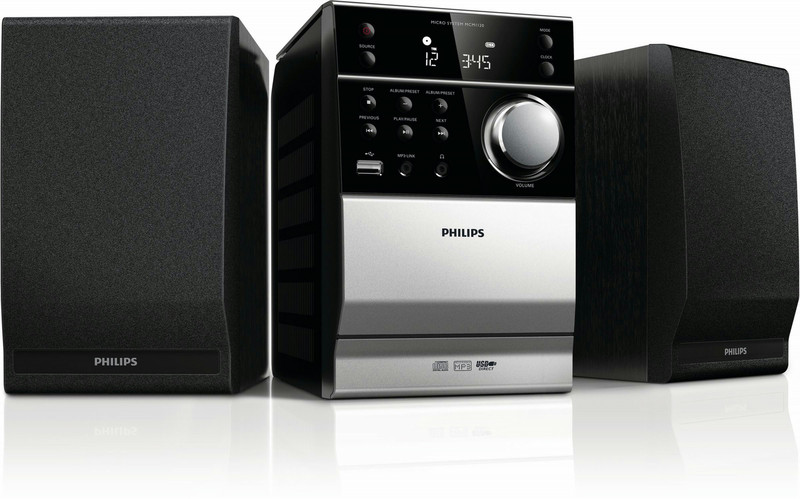 Philips MCM1120/12 Micro set 10Вт Черный домашний музыкальный центр