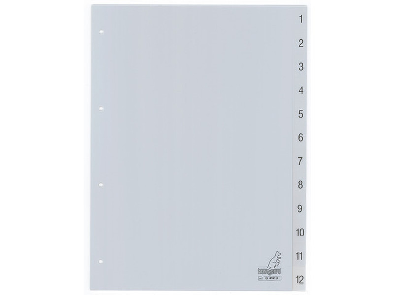 Kangaro G412C Plastic Grey 1pc(s) divider