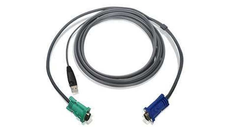iogear G2L5203U 3m Black KVM cable