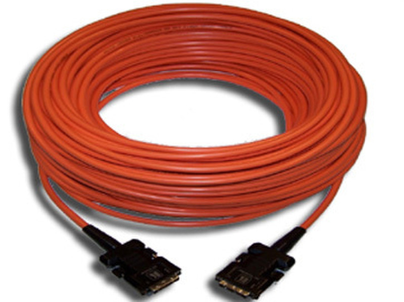 Kramer Electronics DVI Fiber Optic, 50m 50m DVI-D DVI-D Black,Orange DVI cable
