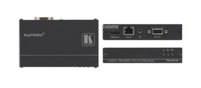 Kramer Electronics TP-574 AV receiver Black AV extender