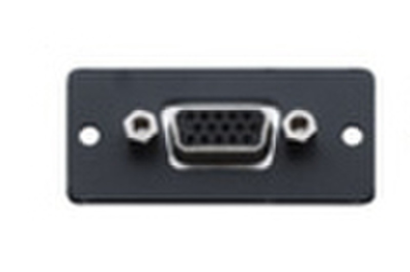 Kramer Electronics Wall Plate Insert − 15−pin HD (F/F) Black outlet box