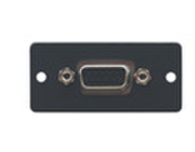 Kramer Electronics Wall Plate Insert − 15−pin HD (F/M) Black outlet box
