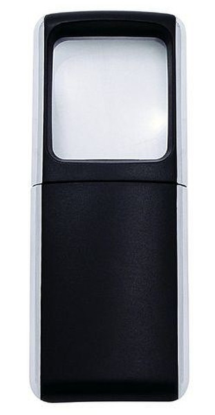 Wedo Rectangle Magnifier with LED light 3x Schwarz Vergrößerungsglas