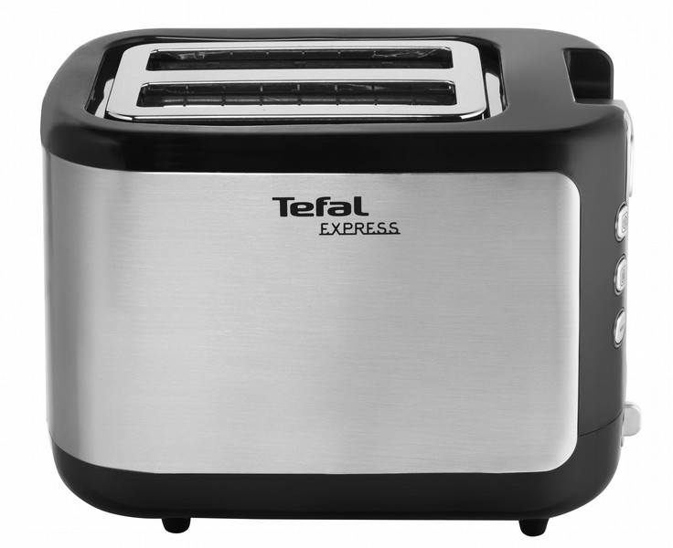 Tefal Express TT3650 2ломтик(а) 850Вт Черный, Нержавеющая сталь тостер