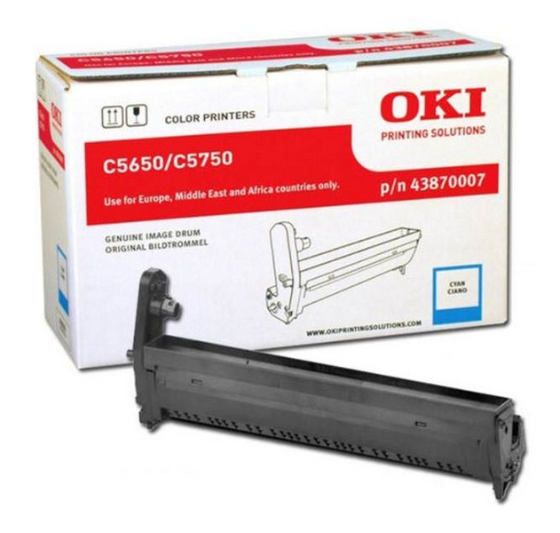 OKI Cyan image drum for C5650 / C5750 20000Seiten Cyan Drucker-Trommel