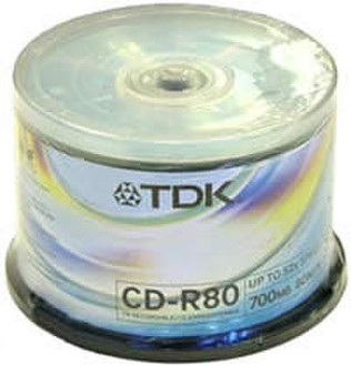 TDK CDR-80 52x 50pcs Cakebox CD-R 700MB 50pc(s)