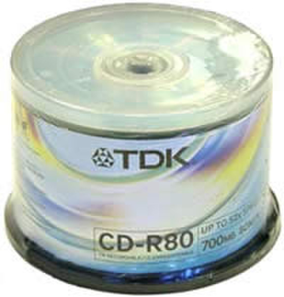 TDK CDR-80 52x 50pcs Cakebox CD-R 700MB 50pc(s)