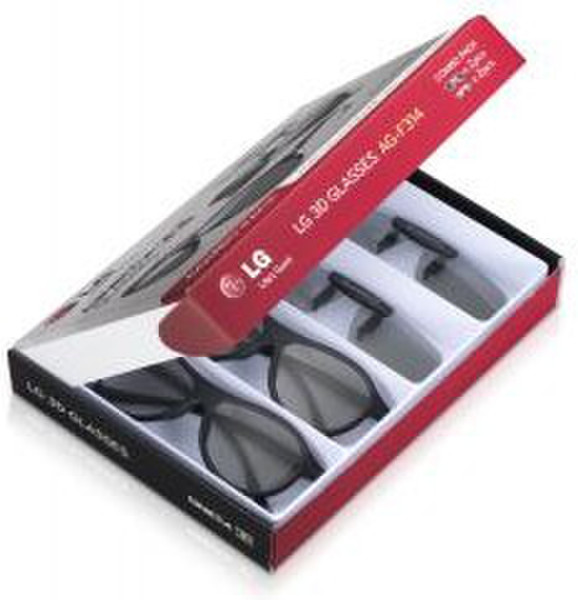 LG AG-F314 Black stereoscopic 3D glasses