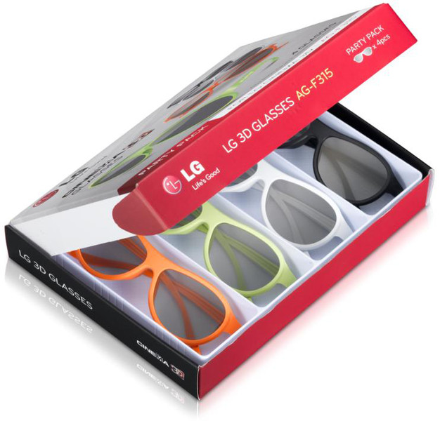 LG AG-F315 Multicolour stereoscopic 3D glasses