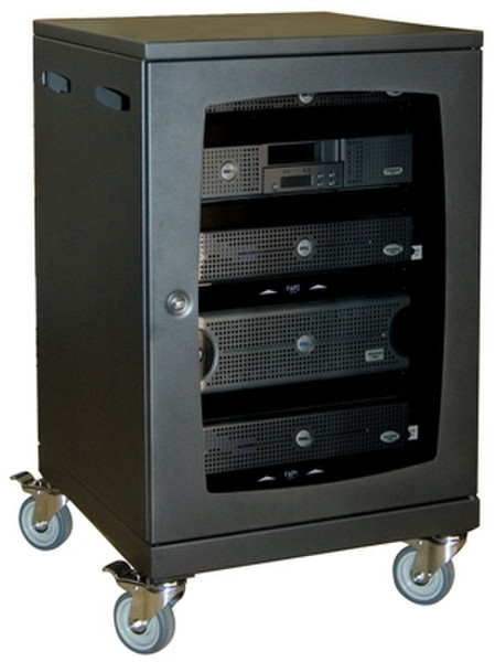 Unicol Lockable cabinet Freistehend Schwarz Rack
