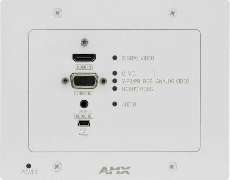 AMX AVB-WP-TX-MULTI-DXLINK 8channels White wall transmitter