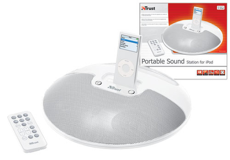 Trust Portable Sound Station for iPod SP-2989Wi мультимедийная акустика