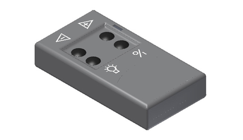NOVY 990.021 Нажимные кнопки Серый пульт дистанционного управления