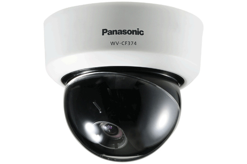 Panasonic WV-CF374E Innen & Außen Kuppel Weiß Sicherheitskamera