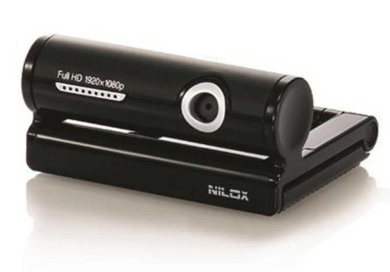 Nilox 10NXWCFH00001 3МП 1920 x 1080пикселей USB 2.0 Черный вебкамера