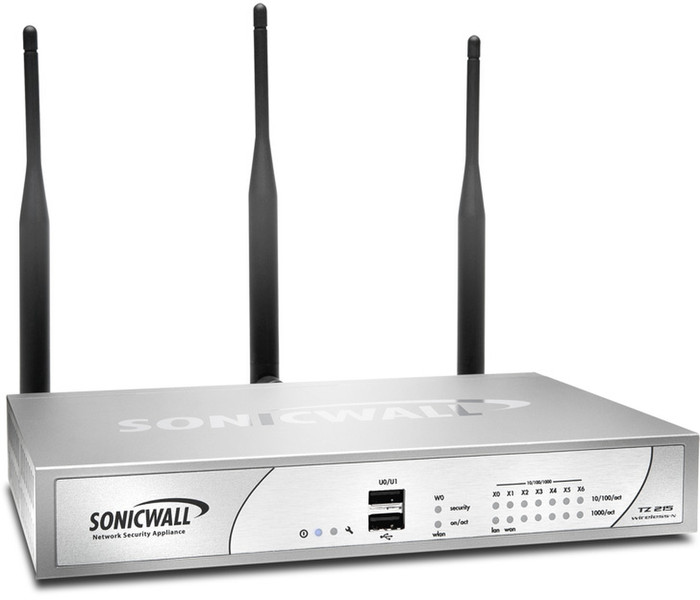 DELL SonicWALL TZ 215 Wireless-N + 1Yr TotalSecure 500Мбит/с аппаратный брандмауэр