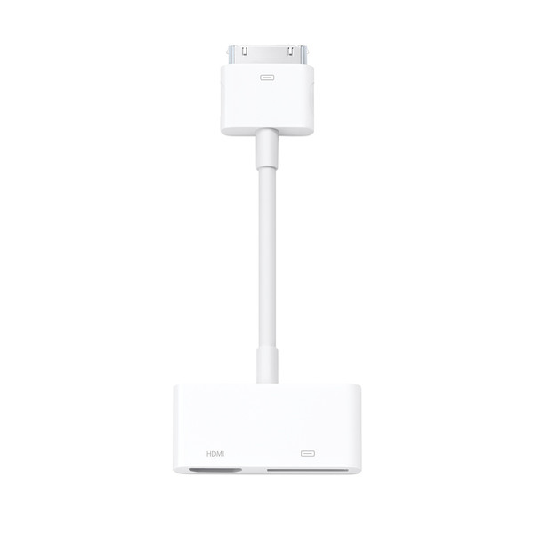 Apple MD098 Dock 30p HDMI + Dock 30p White cable interface/gender adapter