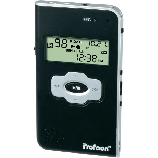 Profoon DVR-720 Flash card Black dictaphone