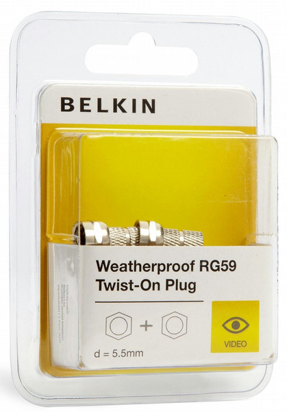 Belkin F3Y079BF 1pc(s) coaxial connector