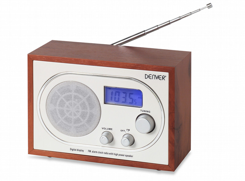 Denver TR-36 Портативный Цифровой Деревянный радиоприемник