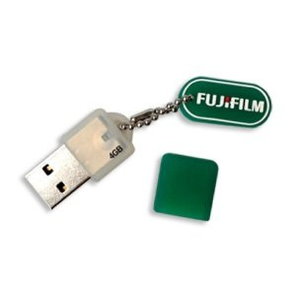 Fujifilm Fuji Plug and Play 4GB USB Pen Drive - Green 4ГБ USB 2.0 Type-A Зеленый USB флеш накопитель