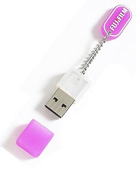 Fujifilm Fuji Plug and Play 4GB USB Pen Drive - Pink 4ГБ USB 2.0 Type-A Розовый USB флеш накопитель