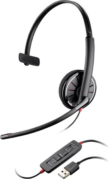 Plantronics Blackwire C310-M USB Monophon Kopfband Schwarz Headset
