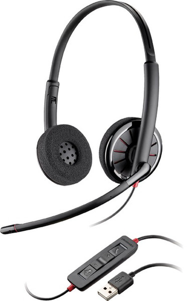 Plantronics Blackwire C320 USB Binaural Kopfband Schwarz Headset