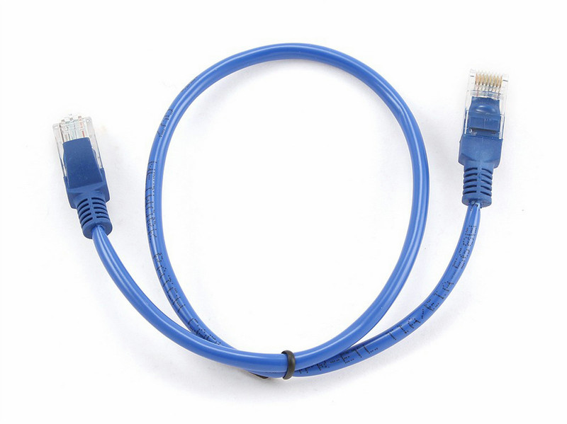 Gembird PP12-0.5M/B 0.5м Синий сетевой кабель