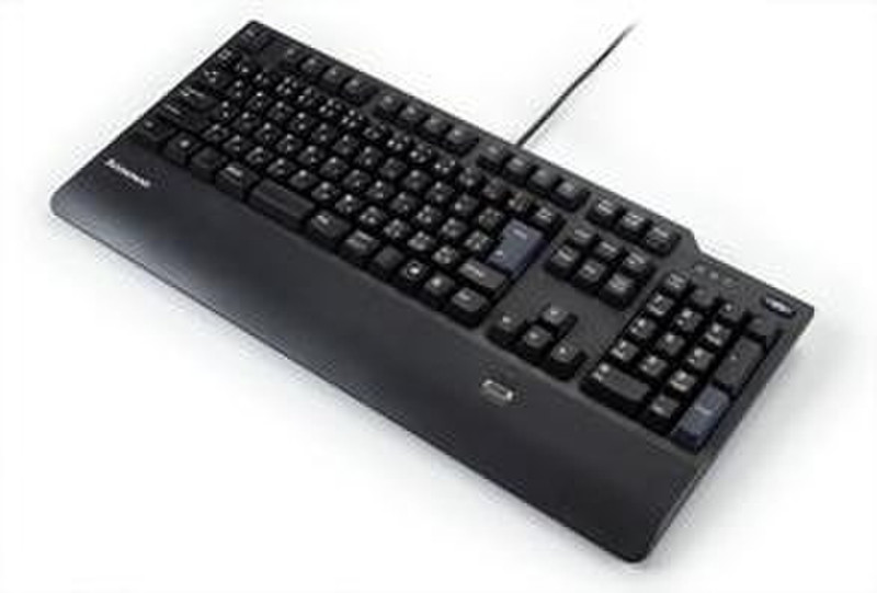 Lenovo Business Black Preferred Pro USB Fingerprint Keyboard - French USB Schwarz Tastatur