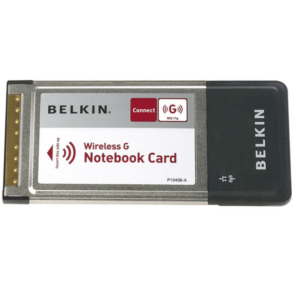 Belkin Wireless G Notebook Card 54Mbit/s networking card