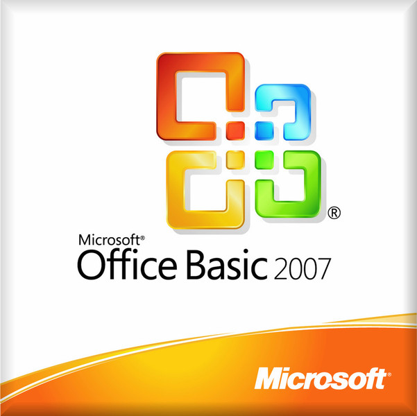 Microsoft Office Basic 2007, 1pk, DSP, OEM, V2, w/OfcPro2007Trial MLK, EN 1Benutzer Englisch