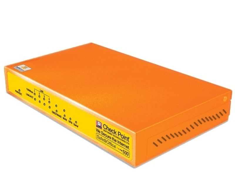 Check Point Software Technologies SafeOffice 500 (unlimited users) 190Mbit/s hardware firewall